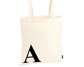 A-Z Personalized Cotton Bag Letters Letter Custom Totebag Tote Bag Fabric Bag Jute Bag Bag Valentine&#39;s Day Gift