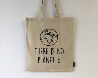 Tote Bag Cotton Bag Cloth Bag Jute Bag Tote Bag Bag Cotton Minimalist Lineart | "there is no planet b"