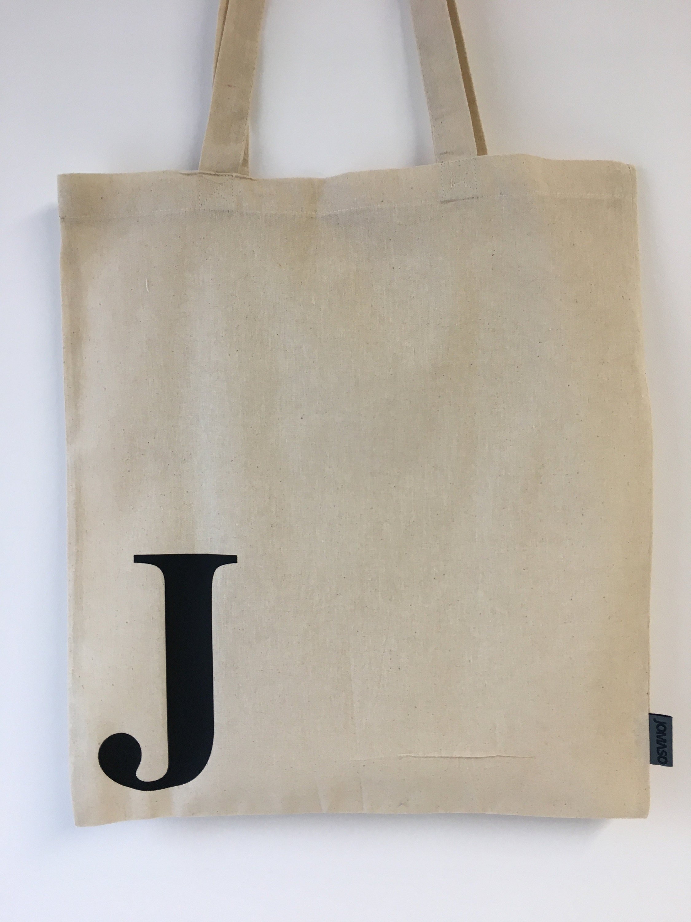 Personalized Cotton Bag Letter Letter Individually Totebag Etsy UK