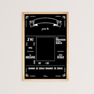 Tableau rentrée en ardoise pour le premier ou le dernier jour de l'année scolaire de votre enfant image 3