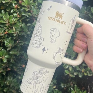 Beauty and the Beast 40 ounce Engraved Stanley Tumbler