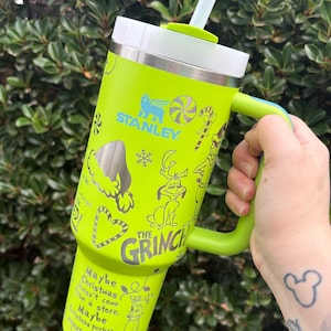 The Grinch 40 ounce Laser Engraved Stanley Tumbler
