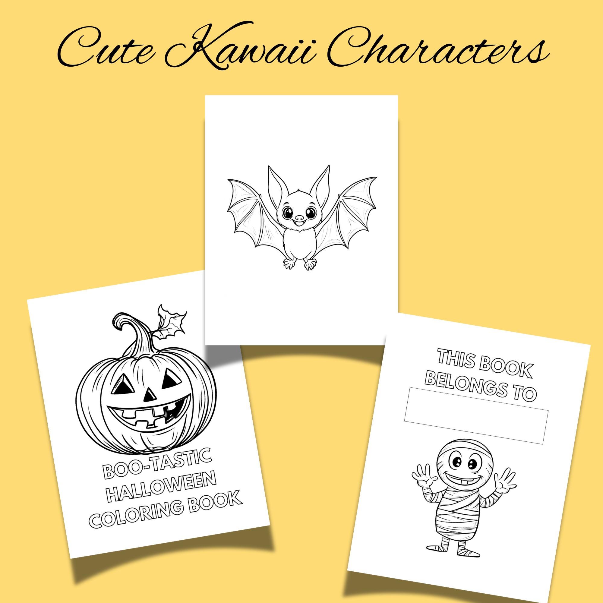 Kawaii Girls Coloring Pages for Kids Printable PDF Cute Girls Coloring ...