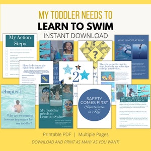 My Toddler Needs to Learn to Swim eBook, Parent&#39;s Guide to when, how and where to get their toddler swimming, Swimming eBook, Water Safety