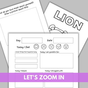 Kids Daily Journal | Printable Kids Journal | Printable Journal Pages ...