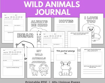 Kids Daily Journal | Printable Kids Journal | Printable Journal Pages | Diary For Children For Reflection & Gratitude | Activities for Kids