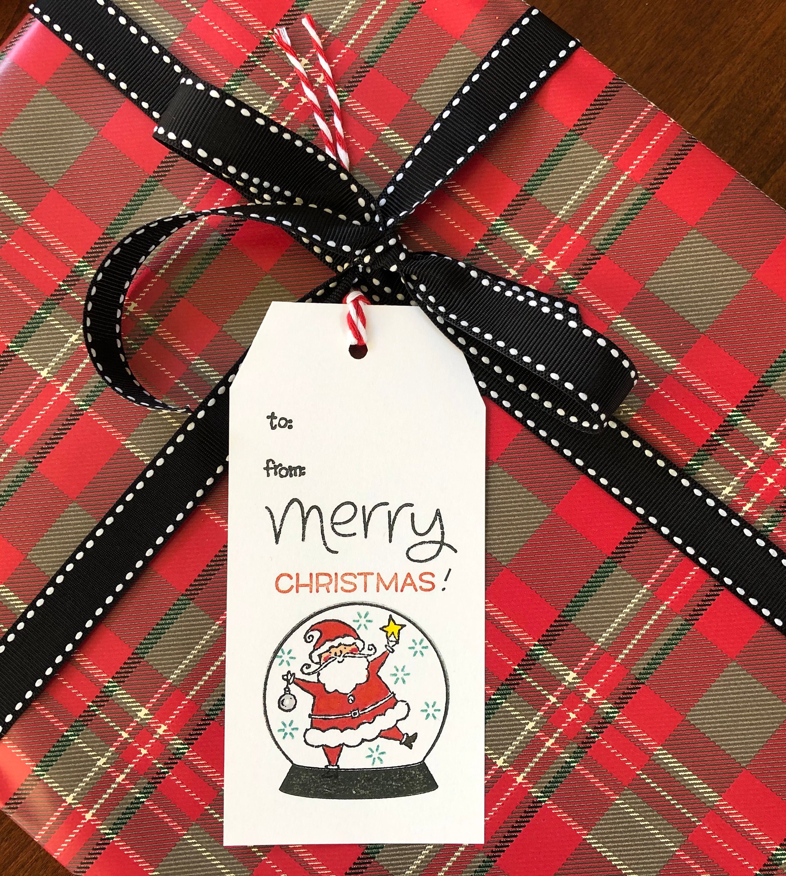 Set of 5 Handmade Christmas Gift Tags Snowman Tag Present Tag Xmas
