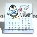 2026 Small Watercolor Desk Calendar