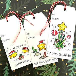 Sea-son’s Greetings Gift Tags-Sets of 6 or 12