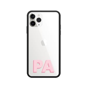 Monogram iPhone 13 Pro Max Clear Case 12 11 Mini XS Xr X 8 Plus 7 Shadow Tekst Monogram Cover Aangepast gepersonaliseerd cadeau 10 10s 10r