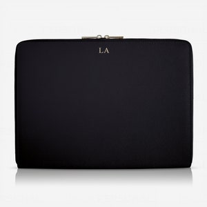 15 inch Leather Laptop Case, 15.3 inch MacBook Air M4, M3 and M2 Personalised Laptop Sleeve, Genuine Saffiano Leather image 4