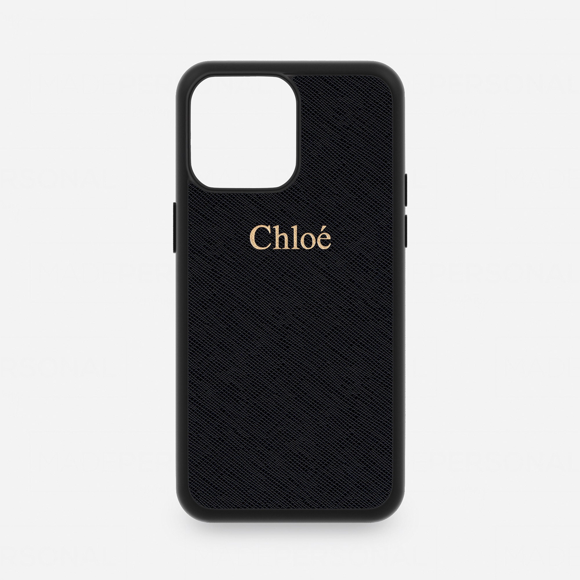 CHLOÉ Vick logo-embossed leather iPhone XS Max case