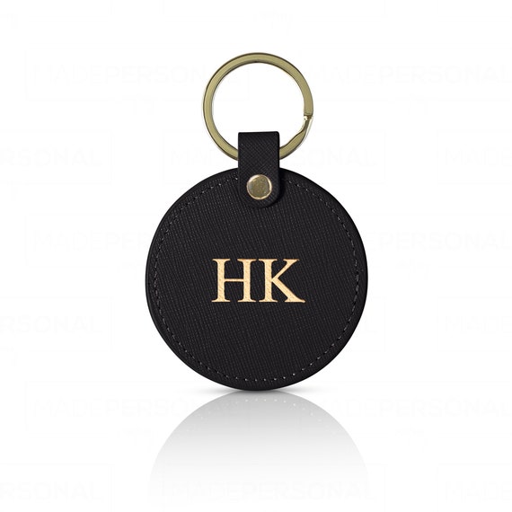 Saffiano leather keychain sale