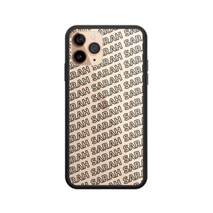 Gepersonaliseerde iPhone 13 Pro Max transparant hoesje 12 11 Mini XS XR X 8 Plus 7 naam monogram hoes aangepast 10 10s 10r