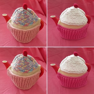 Funda grande para tetera con forma de cupcake