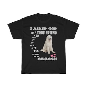 Akbash papá regalo para Bday, perro amante presente, Akbash amante regalo, regalo de Navidad divertido para mamá, regalo único de Navidad, camisa de perro lindo, camiseta unisex