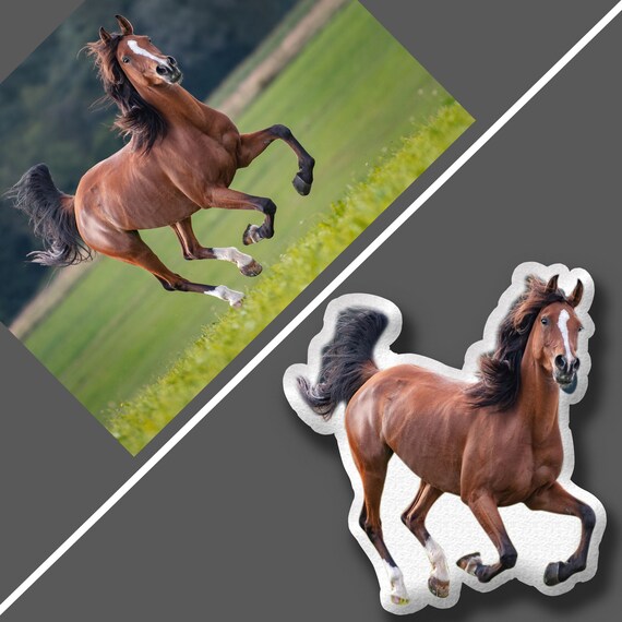 horse body pillow cover