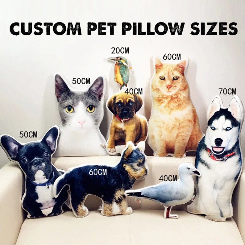 Cat Pillow CUSTOM PET PILLOW Custom Dog Pillow Pet Etsy