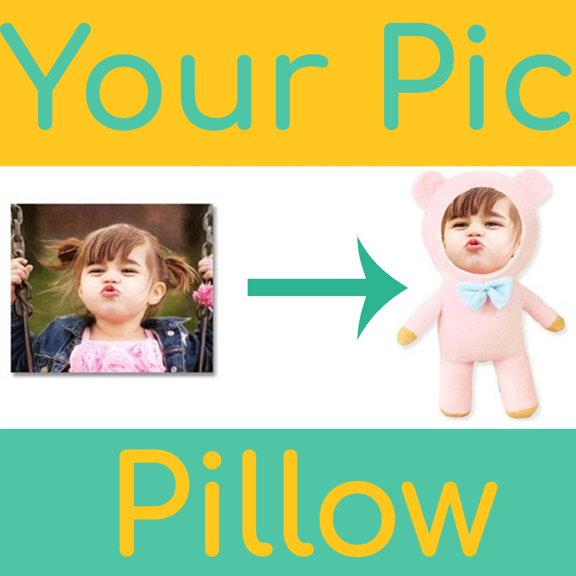 photo Custom Face Pillow With Body etsy