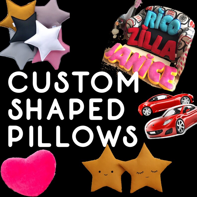 Shaped Pillow Custom Shaped Pillow Photo Pillow Pet Etsy