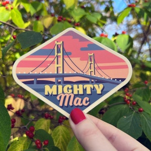 Mighty Mac - Mackinac Bridge Sticker