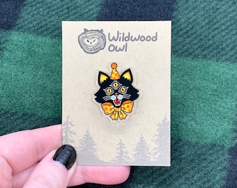 Party Cat Acrylic Pin