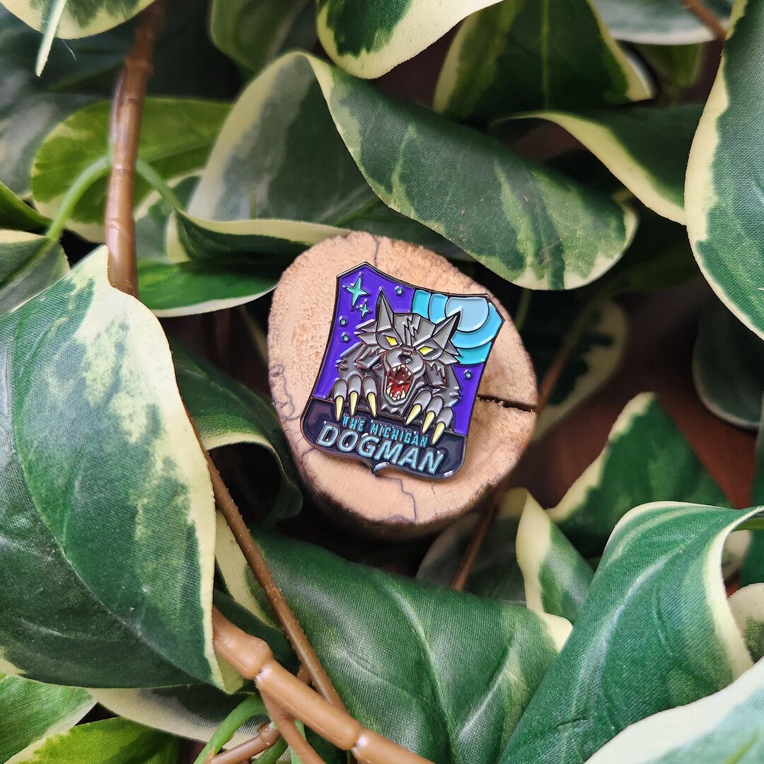 Michigan Dogman Cryptid Enamel Pin - Etsy