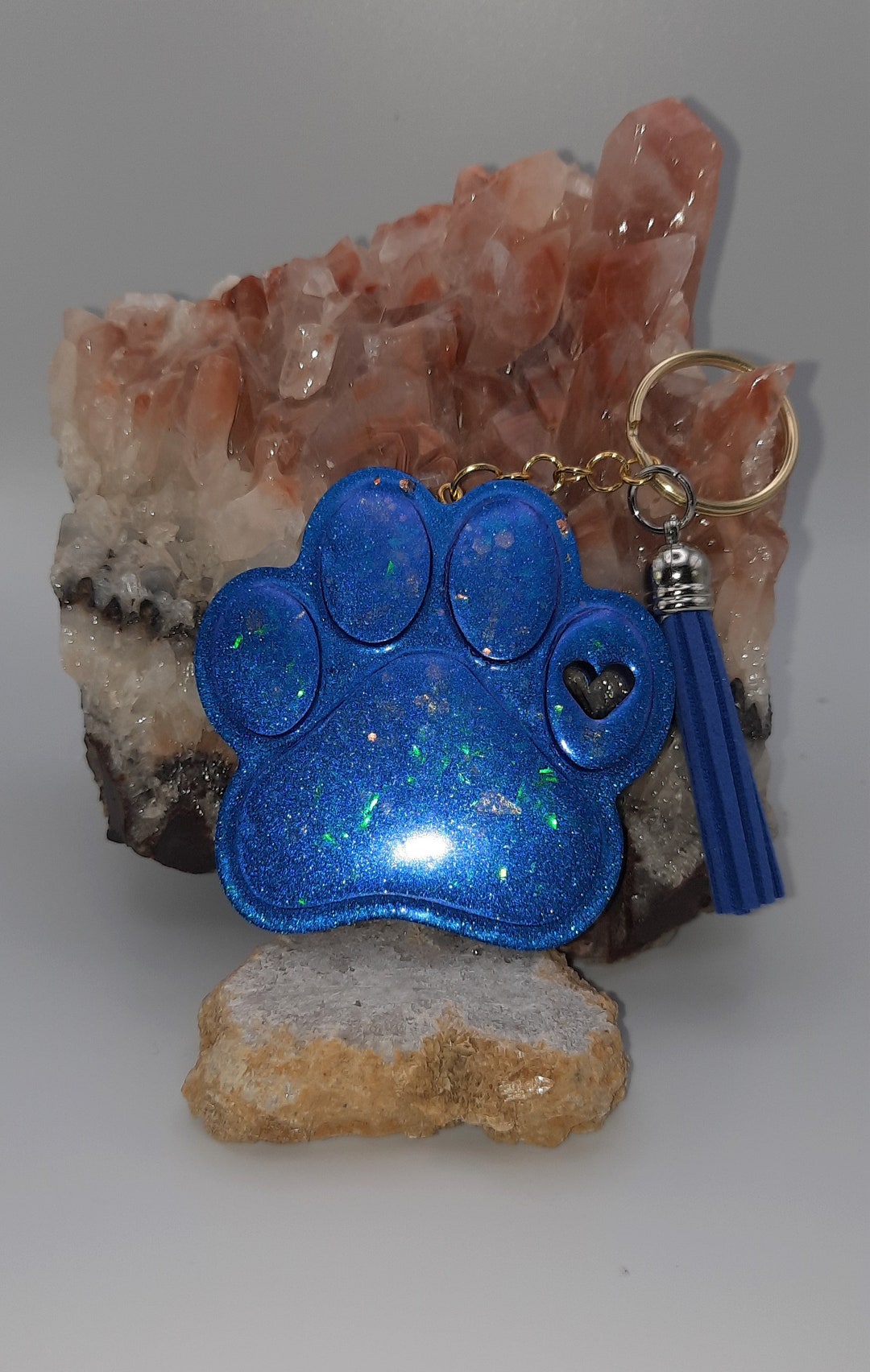 Dog Paw Keychain. Handmade, One of a Kind Etsy