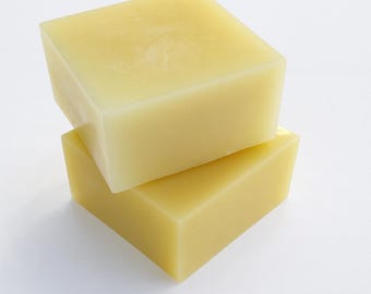 Encaustic paint medium - two single 2”x 2”x 1” - 60ml blocks clear and yellow beeswax with damar resin