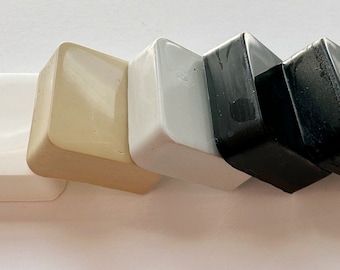 Encaustic paint neutral palette set five color variety single 1 oz. block pure beeswax, dry pigment