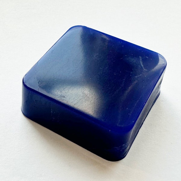 Encaustic paint ultramarine blue single 1 oz. block pure beeswax, dry pigment