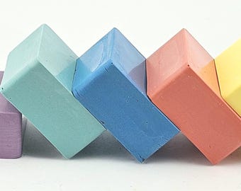 Encaustic paint Pastel palette five 15ml blocks pure beeswax, dry pigment