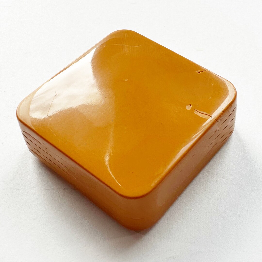 Encaustic Paint Spanish Gold Ochre Single 1 Oz. Block Pure Beeswax, Dry