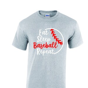 Eat Sleep Baseball Repeat Unisex Adult & Youth Shirt, Baseball gift, Coaches Shirt, Eat Sleep TShirt, Baseball Team Shirt, Baseball Mom Dad