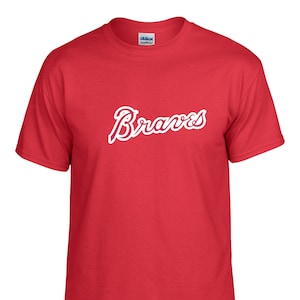 Braves Baseball Unisex Adult & Youth Shirt, Baseball gift, Coaches Shirt, Atlanta Braves T-Shirt, Baseball Team Shirt, Braves Baseball