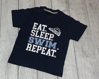 Youth Eat sleep Swim Repeat, Swimmer graphic, Swimmers Shirt, Team Shirt, Swimmers Quote Shirt, Trending Shirt, Sport Team Shirt,