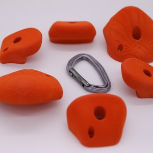 Jugs 6 Piece Set, Bolt On Climbing Holds for use with T-Nuts