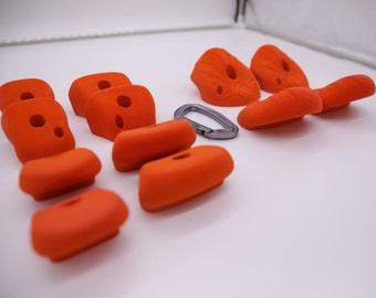 Jugs 12 Piece Bulk Set, Bolt On Climbing Holds for use with T-Nuts