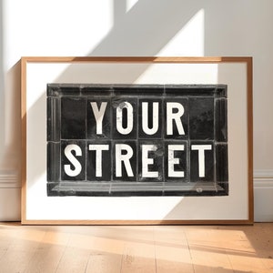 Letrero de calle de Belfast / Impresión personalizada / Personalizado / Irlanda del Norte / Regalo irlandés / Cobbled Fox / Brandon Andrews