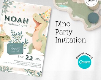 Dino Party Invitation - Boys