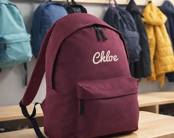 Personalised Kids Backpack, Embroidered School Backpack with Name, Nursery & Back to School Gift