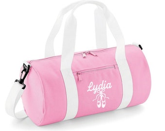 Embroidered Girls Dance Barrel Bag