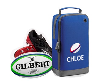 Embroidered Kids Rugby Boot Bag
