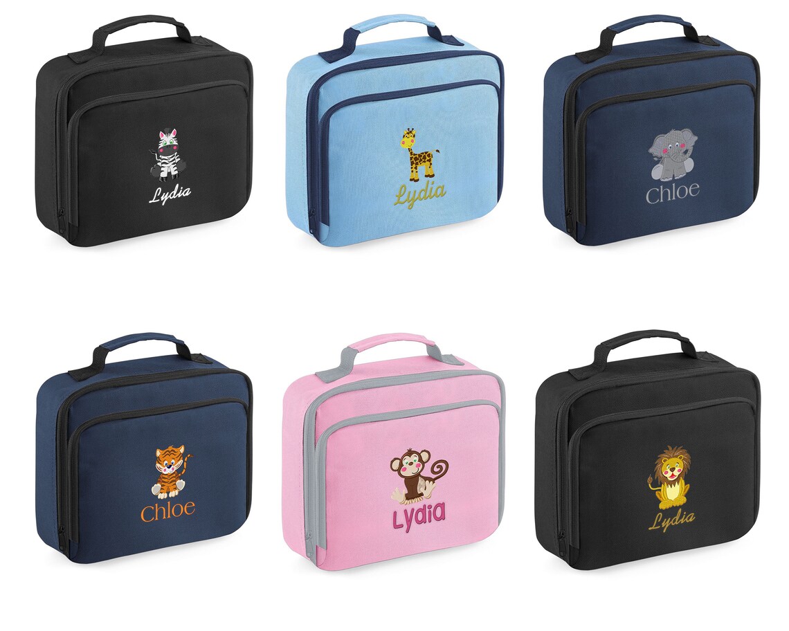 Personalised Embroidered Lunch Box Personalise With Name and Etsy UK