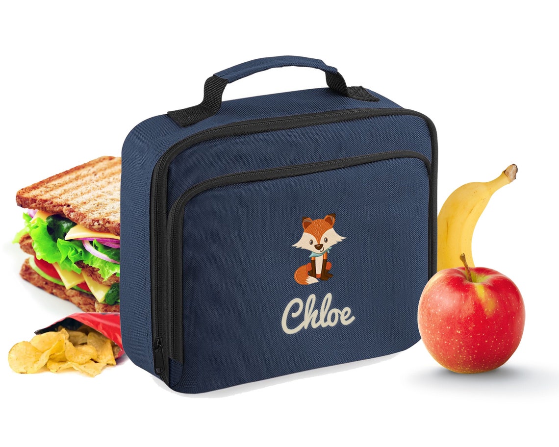 Personalised Embroidered Lunch Box Personalise With Name and Etsy UK