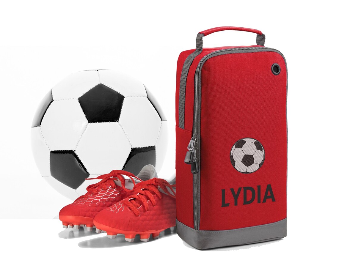 Embroidered Kids Football Boot Bag Etsy UK