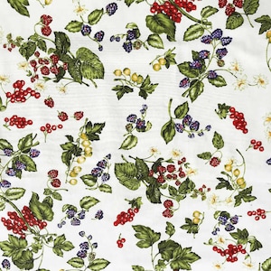 Botanical Pattern Fabric | 100% Pure Cotton | 180 cm (71 inches) Wide | Natural Background
