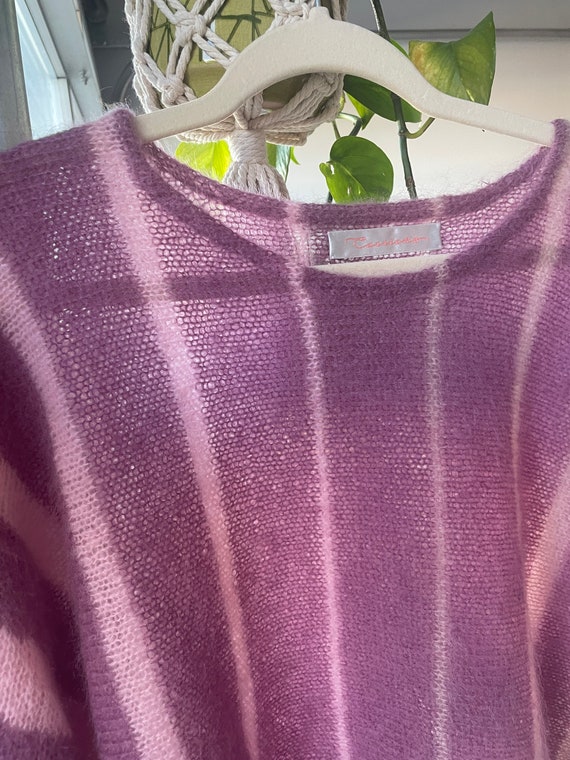 80s Vintage | Carrick's Mauve & Pink Ombre Stripe… - image 10