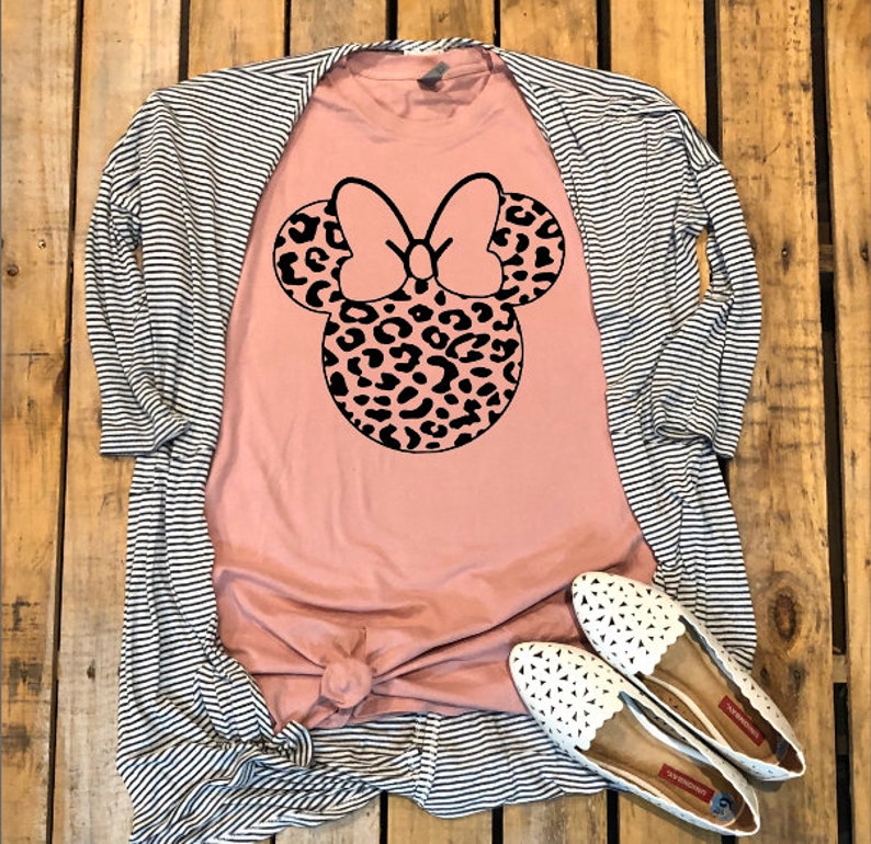 leopard minnie mouse shirt
