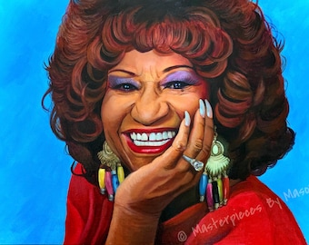 Celia Cruz Art Print – Queen of Salsa Music Wall Decor